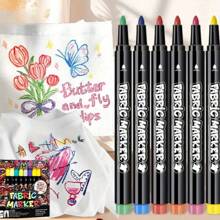 12 Colors Fabric Textile Markers Pens Set - , Indelible And Permanent Fabric Paint Fine Point Textile Marker Pen