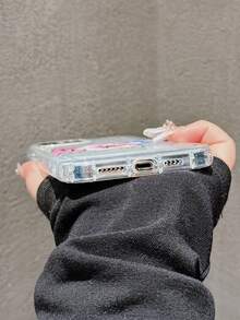 1 件白色眼睛字母印花苹果手机壳，适用于 iPhone 14 Pro，防摔 13/11，保护套适用于 iPhone 15 Pro Max，全覆盖花卉印花手机壳适用于 12/15 Pro/15、XR - 彩色 - 查看 11