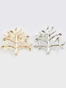 قطعة واحدة دبوس إبره من شكل شجرة الحياة بتصميم بسيط، مناسب للملابس الرجالية والنسائية في اليومية والكاجوال والكارديجان وكليب خصر السراويل قابل للتعديل، هدية اكسسوار