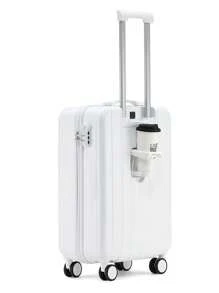 Valiză ușoară multifuncțională de 20 de inci, cu mâner de cărucior și geantă de absolvire cu încuietoare, pentru accesorii școlare, lucruri școlare