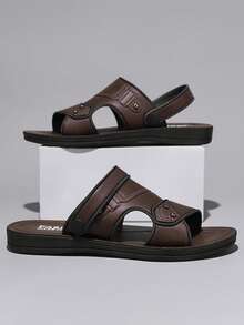 2025新款夏季男士真皮凉鞋户外/沙滩两用透气软底拖鞋