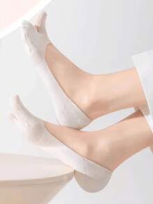 1/5 Pairs Summer Breathable Cotton Thin Toe Separator Invisible Non-Slip Women Ankle Socks