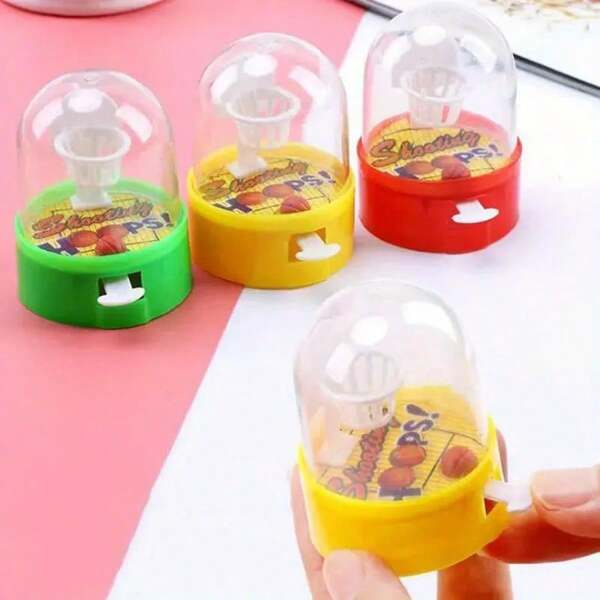 8 pezzi Giochi da tavolo mini basket - colori casuali, in plastica, regali interattivi divertenti adatti per adolescenti, feste a tema sportivo, riempitivi per pinata, forniture per la classe, ottimi per l'inverno e il nuovo anno