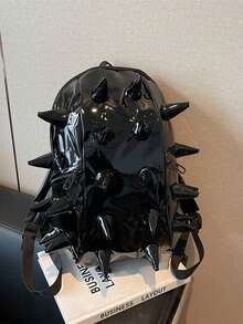 Chic Hedgehog Backpack For Women - Fashionable Faux Leather Daypack With Zip Closure, Polyester Lined, Hand Or Dry Clean Only, Shoulder Bag - Multicolor - View 15