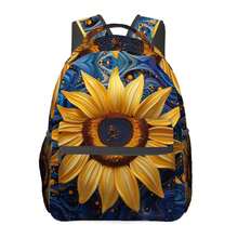 1pc Bohemian Style, Coconut Trees, Flowers, Patterns, Rabbits, Spiders, Retro Style Fashion Cool Return To The Ancients Cartoon Printed Backpack, Student Backpack, Lightweight And Stylish Backpack, Adjustable Shoulder Strap, Ideal Gift, Suitable For Leisure Travel And Daily Commuting Multiple Compartments - Multicolor - View 13