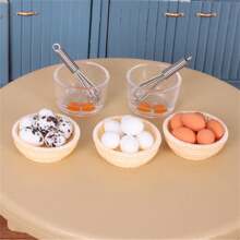 9 pièces/Set Mini Modèle de fouet d'œufs, accessoires de cuisine de maison de poupée, décoration de cuisine miniature, accessoire de photographie