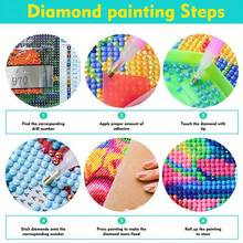 1 buc. JOZYSH Kit de pictură cu diamant 5D DIY, 39,88x39,88 cm, acrilică fără ramă, cu burghiu complet, artă cu unicorn, diamante rotunde și pătrate, temă cu animale, decor de perete lucrat manual pentru acasă și birou, cadou artizanal