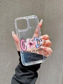 1 件白色眼睛字母印花苹果手机壳，适用于 iPhone 14 Pro，防摔 13/11，保护套适用于 iPhone 15 Pro Max，全覆盖花卉印花手机壳适用于 12/15 Pro/15、XR - 彩色 - 查看 10