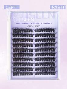180pcs, C Curl Lash Clusters Individual Cluster Lash Extensions DIY Multi-Type Mixed Wispy Faux Mink Eyelash Tray Bottom, Spike, Volume Lashes For Self Application At Home Long Individual Lashes Mixed Tray Faux Mink Lash Clusters Extensions - C - View 3