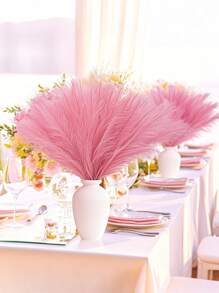 5pcs Faux Pampas Grass, Tall Artificial Pompous Grass, Large Fake Pompas Branches Plants Floor Vase Filler For Flower Arrangement Home Kitchen Boho Decor,Fall Decor,Autumn