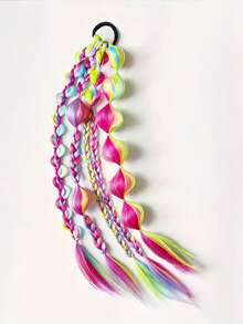 手工制作的混色泡泡扭辫 - 度假风格女士接发，适合所有发质，24 英寸 - 拼色 - 查看 8