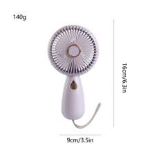 Ventilateur à main - Ventilateur portatif rechargeable USB avec lumière LED éblouissante, ventilateur personnel mini pour une utilisation intérieure et extérieure, ventilateur portable compact et rafraîchissant, ventilateur pliable et petit pour les voyages, le bureau, le camping, ventilateur à main de poche avec batterie longue durée, fonctionnement silencieux, idéal pour l'été, ventilateur rafraîchissant par temps chaud, ventilateur léger et portatif facile à transporter, ventilateur multi-vitesse réglable pour un usage quotidien et les activités de plein air