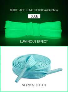 1 Pair Of Luminous Shoelaces, Shoe Accessories, Fashion Supplies For Parties And Dances, Creative Gifts, Shiny Props For Night Running, Flat Fluorescent Shoelaces, Suitable For All Kinds Of Shoes, Couple Gifts, Gifts Friends, Best Friend Gifts, Sister Gifts, Funny Gifts ,Women Gifts,Elastic Shoelaces,Thick Shoelaces,Wide Shoelaces,Stretchy Shoelaces,White Shoelaces,Green Shoelaces