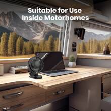 TOPK TOPK USB Clip Desk Fan, Brushless Motor Whisper-Quiet Powerful Airflow Strong Clamp For Secure Attachment, Stylish Design Portable Cooling High-Quality Construction Portable Mini Personal Fan For Bedroom And Office