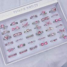 Set de 10 inele de încheietură pentru femei, din aliaj de zinc, neregulate, cu flori vintage, elegante și personalizate, în stiluri mixte, pentru petrecere, nuntă, purtare zilnică, cadou de bijuterii la modă, livrare aleatorie în pungă OPP