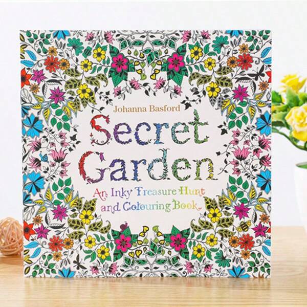Secret Garden: Adult Treasure Hunting & Coloring Book, Paperback - Free Coloring Book, 7.1x7.1inch (Multicolor),Back To School,School Supplies