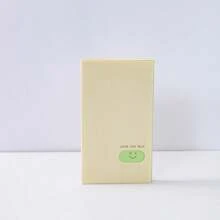 1PC Box Business Card Holder - Double-Sided Thickened , Macaron Color Series With Celebrity Patterns, Card Storage & Collection (9x5.7cm, Holds 120 Cards)