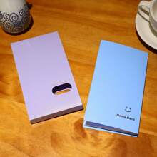 1pc Macaron Card Album, Fresh Pattern Photo Album, Picture Storage Postcard Sticker, 3-Slot 120-Card Binder (9*5.7cm)