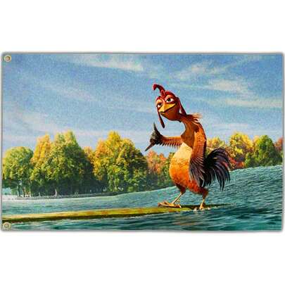 1 st kycklingflagga 3x5 fot roliga gobelängflaggor för sovrum killar universitet studenthem coola meme-flaggor banderoller för rum vägg art deco