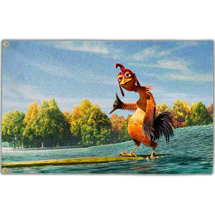 1pc Chicken Flag 3x5 Ft Funny Tapestry Flags For Bedroom Room Guys College Dorm Cool Meme Flags Banners For Room Wall Art Deco