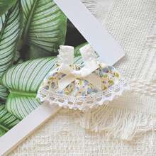 Cottagecore 和娃娃裙 - 17 厘米蕾丝花边格子裙，适合盲盒人物，卡哇伊维多利亚风格服装，带可拆卸蝴蝶结，春季拍摄道具，派对礼物，生日装饰 - 彩色 - 查看 7