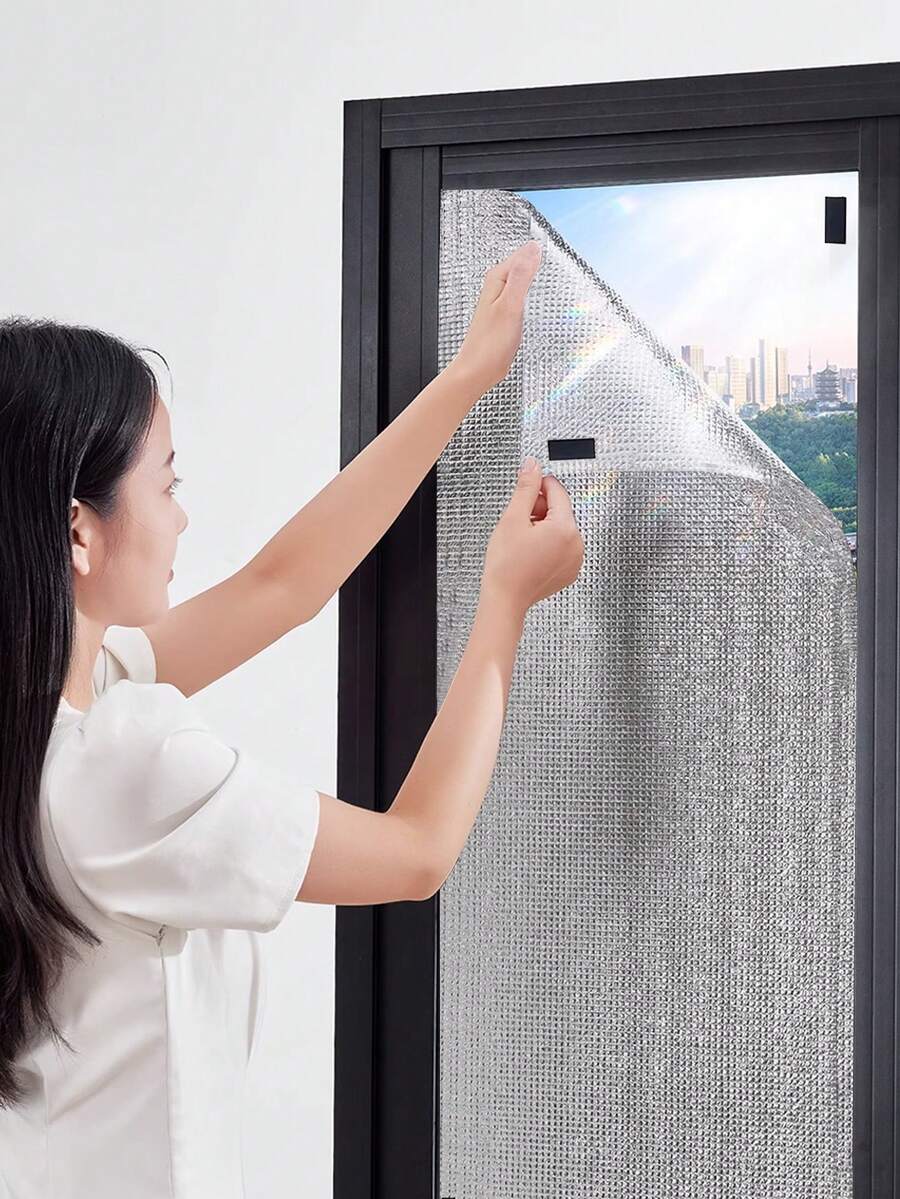 Heat Insulation Film, Double-Sided Aluminum Foil EPE Foam, Sunshade And Heat Insulation Film For Window, Sunroom Roof, Indoor Curtains Curtains For Living Room Kitchen Room Decor Home Decor Living Room Curtain Kitchen Decor Living Room Decor Room Decor Curtains Bedroom