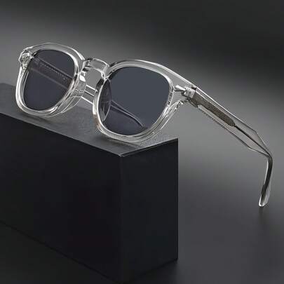 HBK Occhiali con design a forma ovale, stile di design CP+PC, montatura piccola, accessori per occhiali da festa, festival, regali, uso casuale