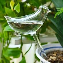 鸟形自动浇水球，适用于室内和室外花园的自动植物浇水系统，家庭园艺工具，无需电力，非常适合多肉植物和花卉，自动滴灌设备装饰 - 彩色 - 查看 2