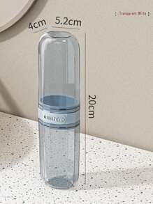 3/2/1pc Travel Wash Cup, Portable Toothbrush Tooth Cup, Travel Toothbrush Storage Kit For Home And Outdoor Use,Tooth Set Storage Box Travel Supplies Mouth Wash Cup, Artifact Toothbrush Kit With Travel Size Mouthwash Cup, And Transparent Storage Box Travel Necessity DIY Stickers,Suitable For Student Dormitory, Business Trip, Hotel Or Outdoor Travel. Travel Essentials Travel Accessories Vacation Summer Holiday Back To School