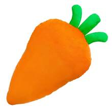 Muñeco de zanahoria relleno de Pascua, almohada de peluche súper suave para dormir para niños y adultos, cumpleaños - Naranja - Ver 2