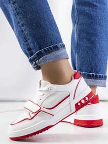 Sneakers bruni-beige con glitter Briercliff