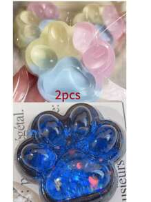 1 Peça/2 Peças Brinquedo de Alívio de Estresse de Garra de Gato Céu Estrelado de Alta Qualidade, Bola de Massa de Silicone para Apertar, Brinquedo Sensorial Fidget, Garra de Gato Melancia/Garra de Gato Uva/Garra de Gato Radiante/Garra de Gato Tricolor
