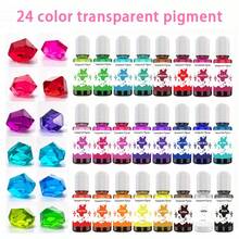 10ml 24色液体透明颜料树脂着色剂，适用于树脂着色、DIY树脂珠宝制作、树脂绘画、树脂艺术工艺品 - Resin Pigment - 查看 1