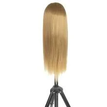 Makeup Mannequin Head With Hair Straight 26" Hair Doll Head With Hair Cosmetology Hair Mannequin Head For Hairdresser Birthday Daily Gift, Easter Mother'S Day Gift - Brown - View 7