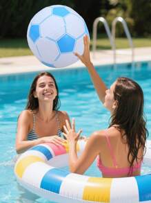 1 Stück/6 Stück Strandball - Aufblasbarer Fußball Strandball, für Partydekorationen, Sommerstrand-Wasserspiele, Strandball-Party, ein Ball ist ein Muss für Elternreisen, Partyartikel, Strandaccessoires, Poolspiele, Schwimmspiele, aufblasbare Spiele (30cm)