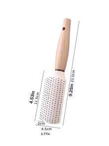 4 peças/Conjunto Escova de Cabelo com Cabo de Madeira, Incluindo Escova de Modelagem, Pente de Corte, Escova Modeladora, Escova com Almofada e Escova de Massagem, Adequado para Diversos Penteados, Ferramentas e Acessórios Essenciais de Cuidados com os Cabelos para Mulheres e Meninas, Ideal para Salões e Viagens - Multicolorido - Visão 13