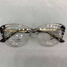 oculos de grau armacao acetato 77710 oval gatinho feminino