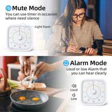 60 Minute Visual Timer With Night Light, Rainbow Disc With Protective Cover Drop Resistant Countdown Timer For Study, Office, Yoga Fitness, Etc. Silent Timer