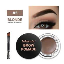 lakerain 6 Colors Eyebrow Enhancers Makeup Waterproof 3D Natural Eye Brow Pomade Eyebrow Gel With Brush Long-Lasting Professional Makeup - 彩色 - 查看 14