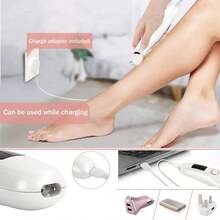 Electric Epilator Razor Beard Hair Removal Women's Shaving Machines Portable Female Hair Trimmer LCD - White - View 6