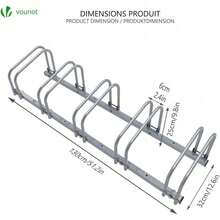 5 Bike Stand Floor Or Wall Mounted Bike Rack For Garage Bicycle Parking Rack Cycle Storage Locking Stand - 5 rack - View 7