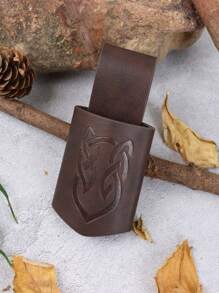 1PC Medieval PU Leather Sword Frog Scabbard Vintage Viking Renaissance Holster Cosplay Costume Accessories (Sword NOT Included)