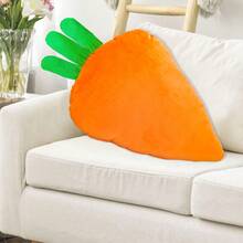 Muñeco de zanahoria relleno de Pascua, almohada de peluche súper suave para dormir para niños y adultos, cumpleaños - Naranja - Ver 3