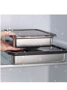 可重复使用的不锈钢密封容器 - 防漏，适用于饺子和餐食准备 | 304 钢 - 銀色 - 查看 9