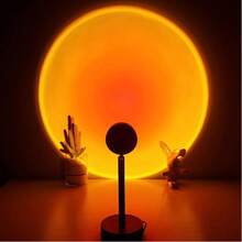 Sunset Lamp, Sunset Light Projector, 180 Degree Rotation, LED Night Light For Photography/Selfie/Home/Living Room/Bedroom Decoration, USB Charging (Sunset)