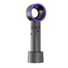 1 pieza Secador de pestañas recargable por USB con ventilador de mano inalámbrico con 5 velocidades de viento, adecuado para extensiones de pestañas