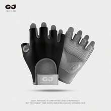 AD 1 Pair Women's Fingerless Workout, Fitness, Cycling, Motorcycle Riding Gloves, Anti-Slip Cushioned Design For Gym, Dumbbell, Yoga Training