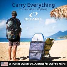 Oceanic Mesh Backpack Gear Bag - Black - View 2