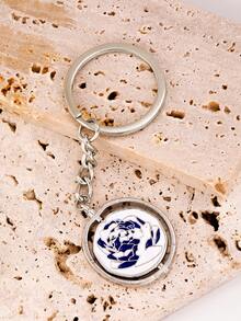 1 pieza Collar de Ekko y Jinx de la Temporada 2 de Arcane, colgante giratorio de rosa azul y rosa de anime Arcane, accesorios de cosplay, regalo para fans, Día de San Valentín, llavero, mamá, día de la madre, regalo - Multicolor1 - Ver 1