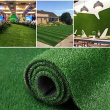Alfombra de césped artificial de lujo extra grande - Césped verde realista, apto para uso interior/exterior, amigable con las mascotas, ideal para jardín, balcón y decoración de fiestas, material duradero, bajo mantenimiento, alfombra para exteriores